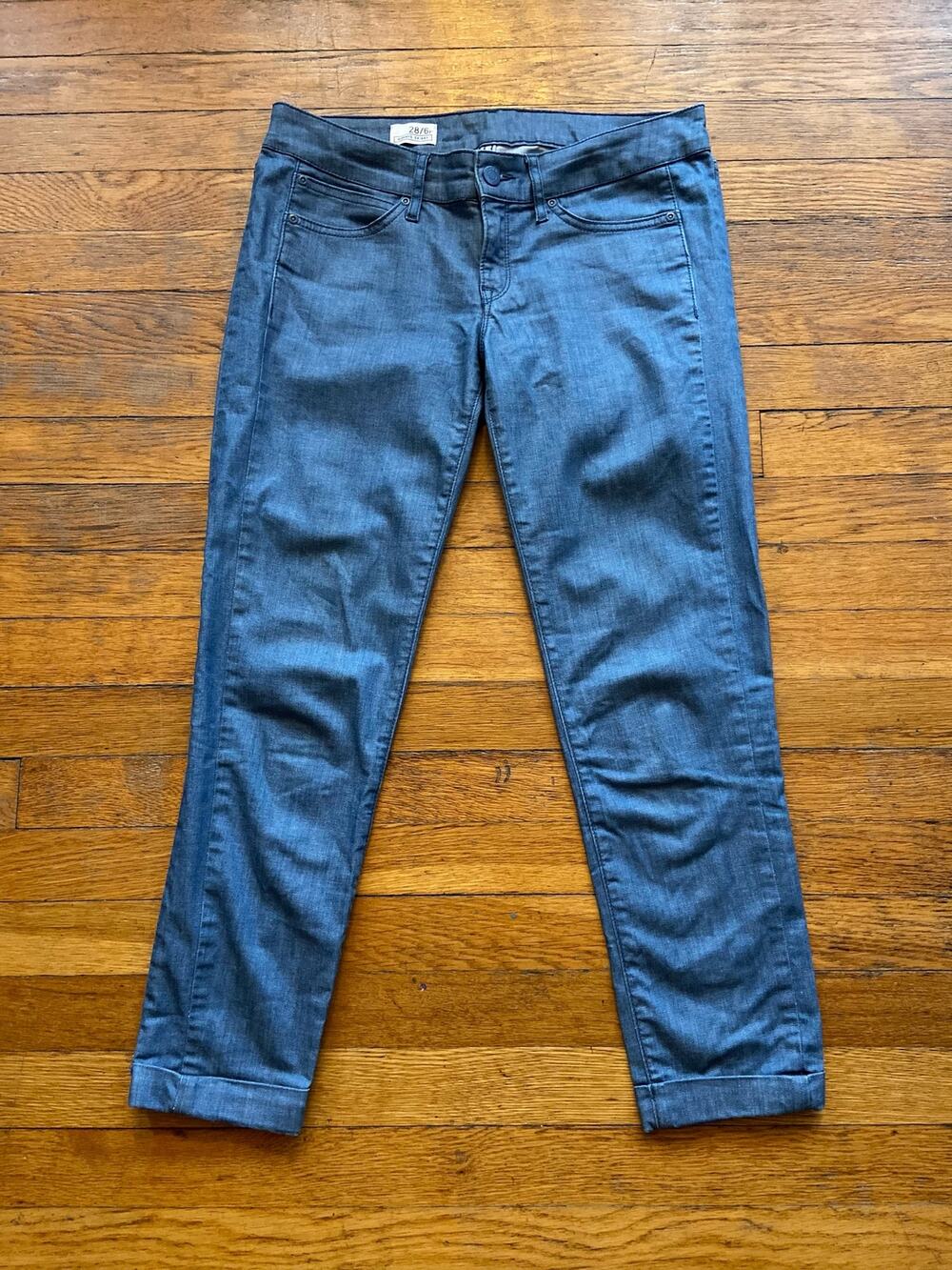 GAP 1969 'Always Skinny' Skimmer Low-Rise Crop Jeans sz 28/6R